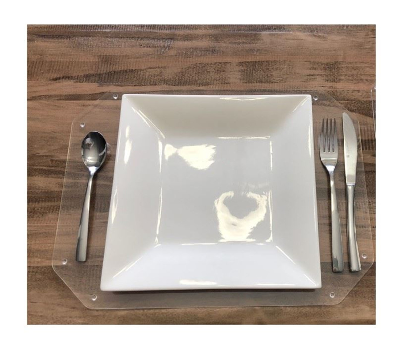 Set of 6 Clear Acrylic Placemats