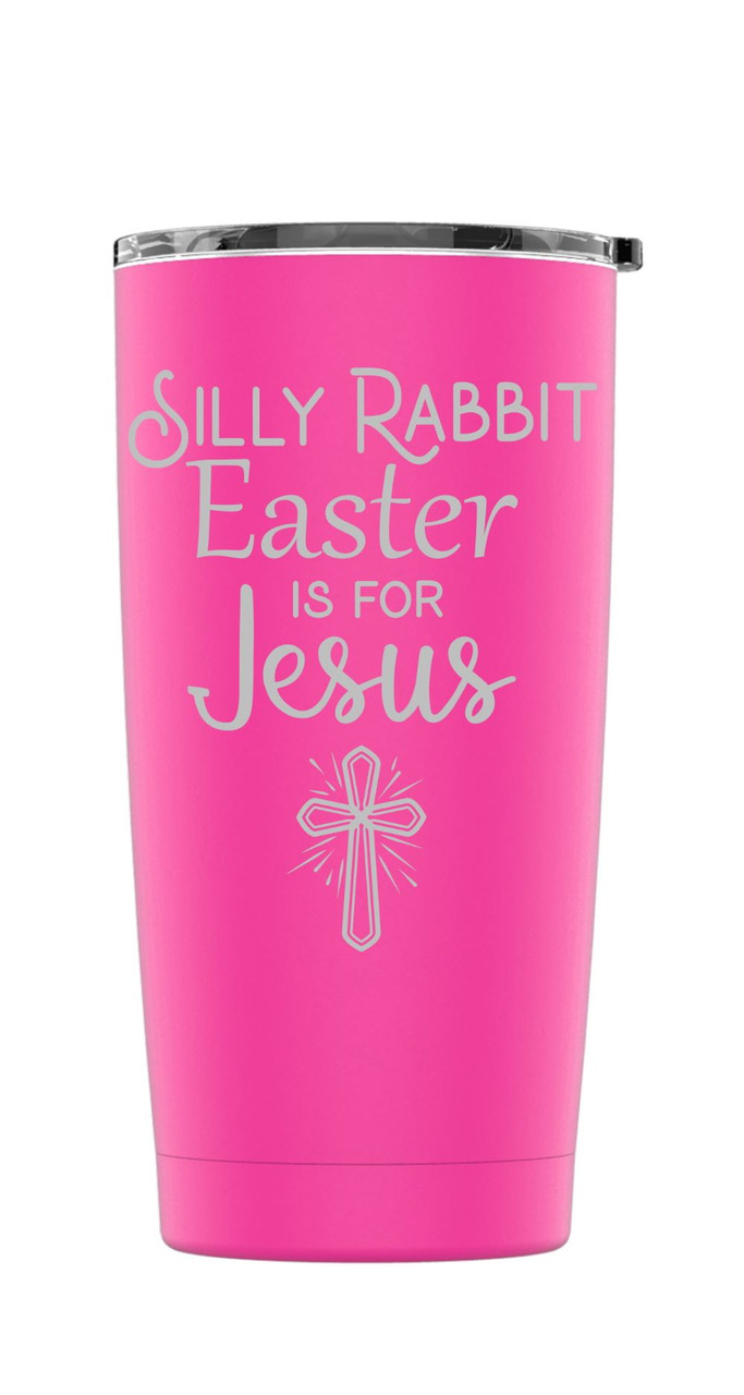 Personalized Hip Easter Bunny With Glasses Tumbler Easter Cups