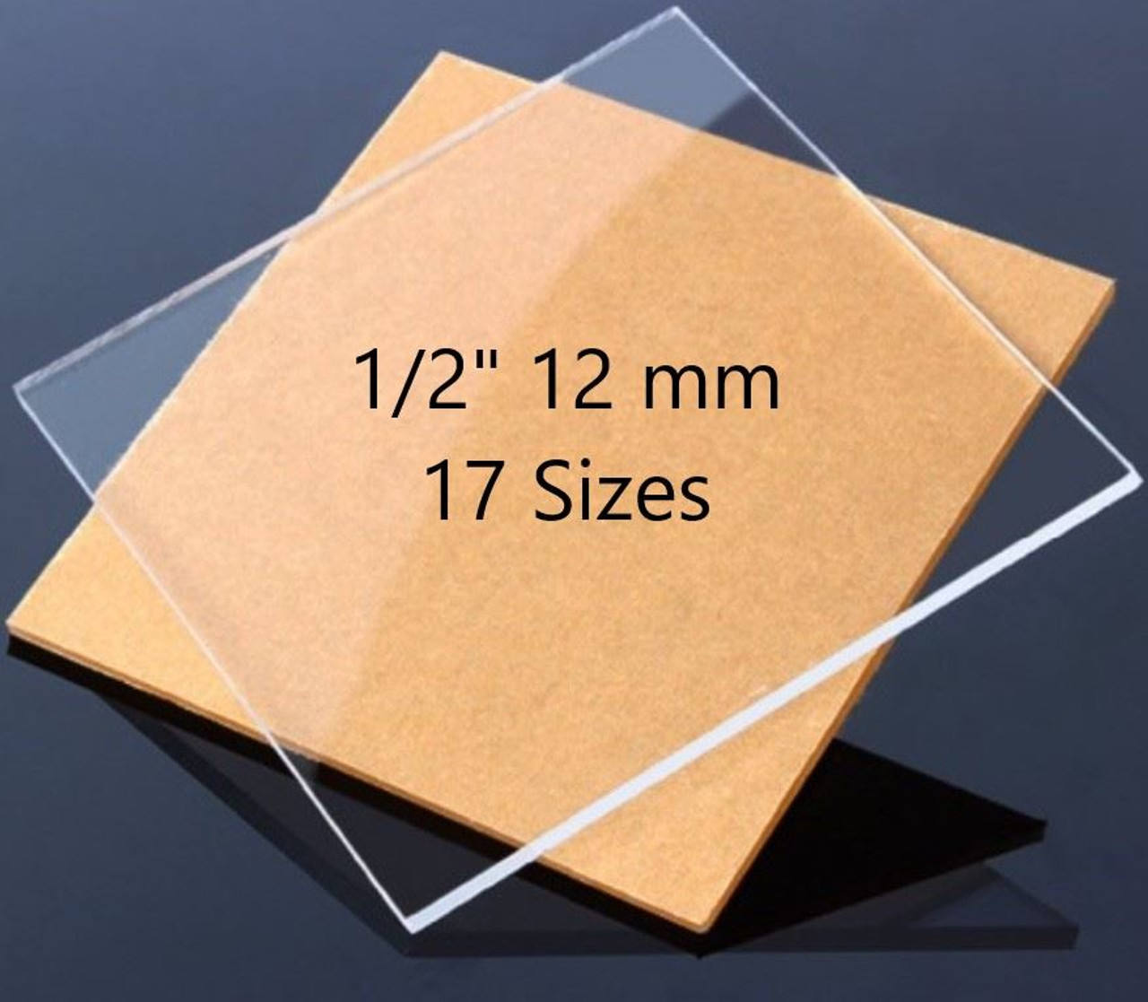 12 x 12 Craft Plastic Acrylic Sheet Packs for Laser Cutter - White