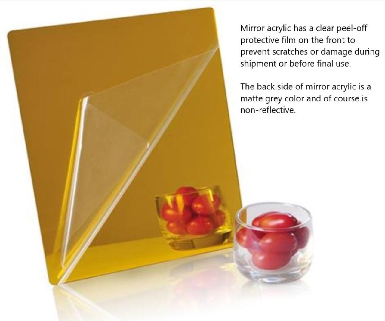 Gold Mirror Acrylic Sheet: Delvie's Plastics Inc.