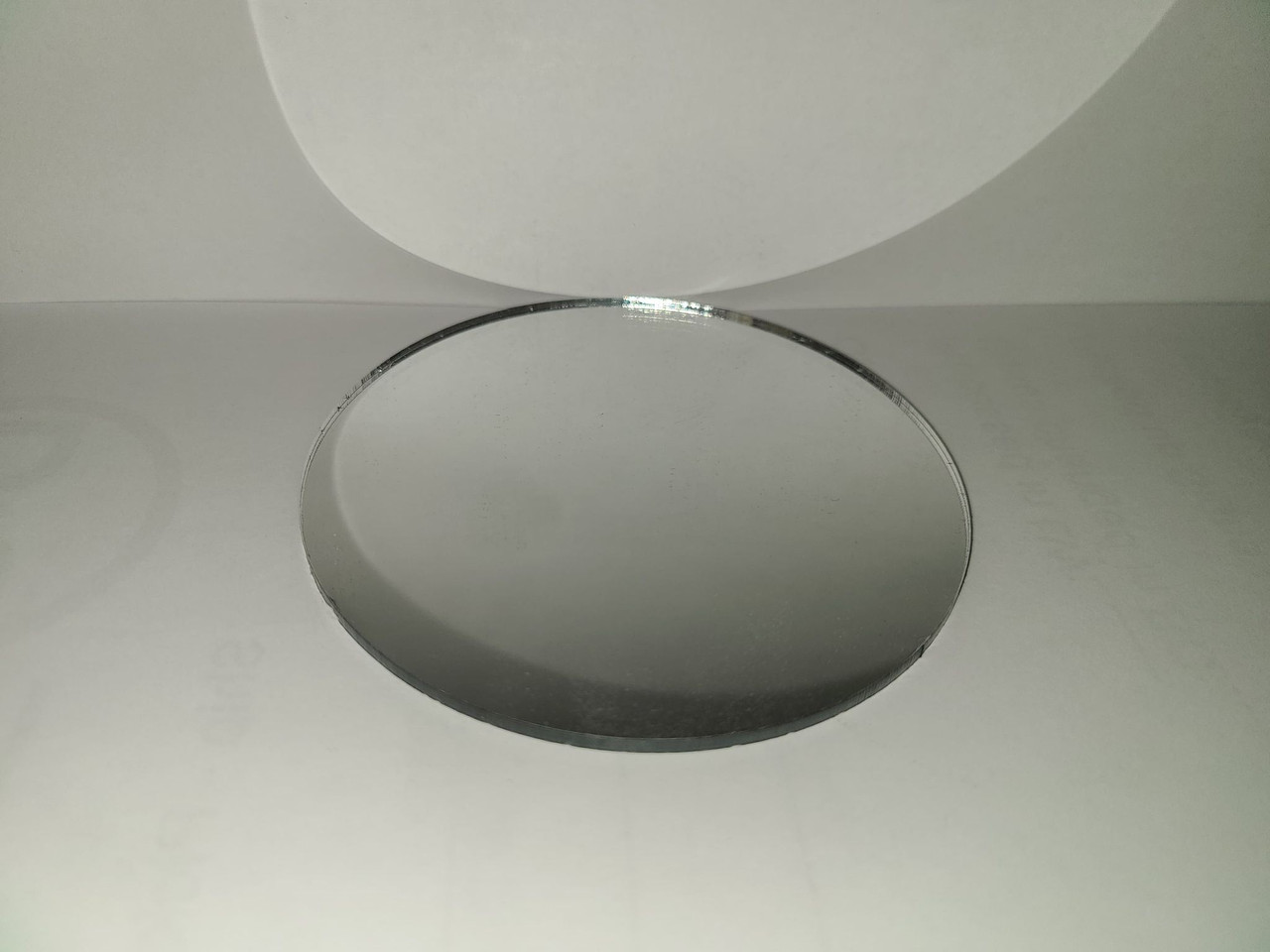 100 Laser Cut SILVER Mirror Acrylic Blank Round Discs Smooth Edge