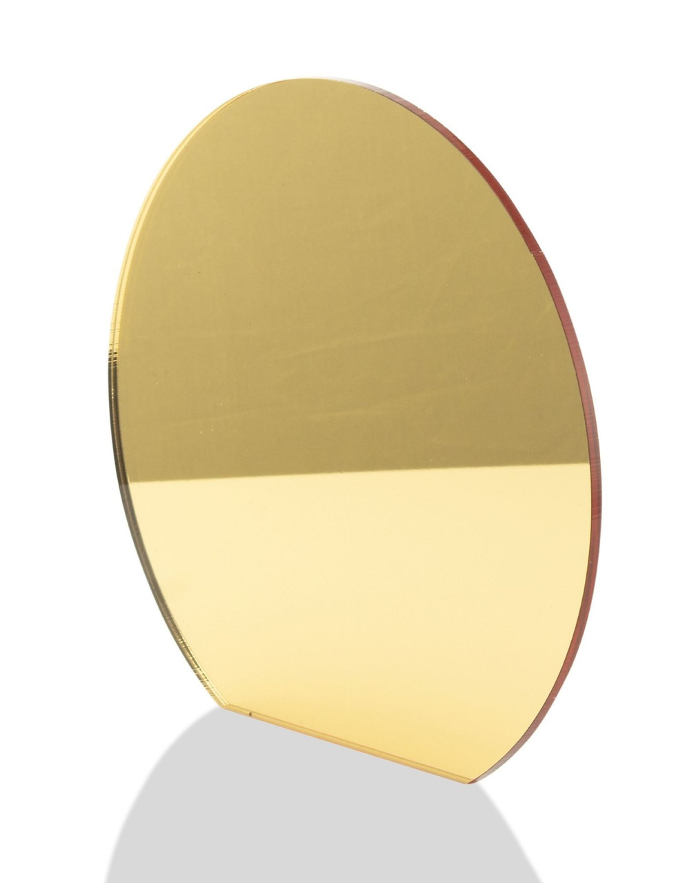 ONE Laser Cut GOLD Mirror Acrylic Blank Round Disc Smooth Edge