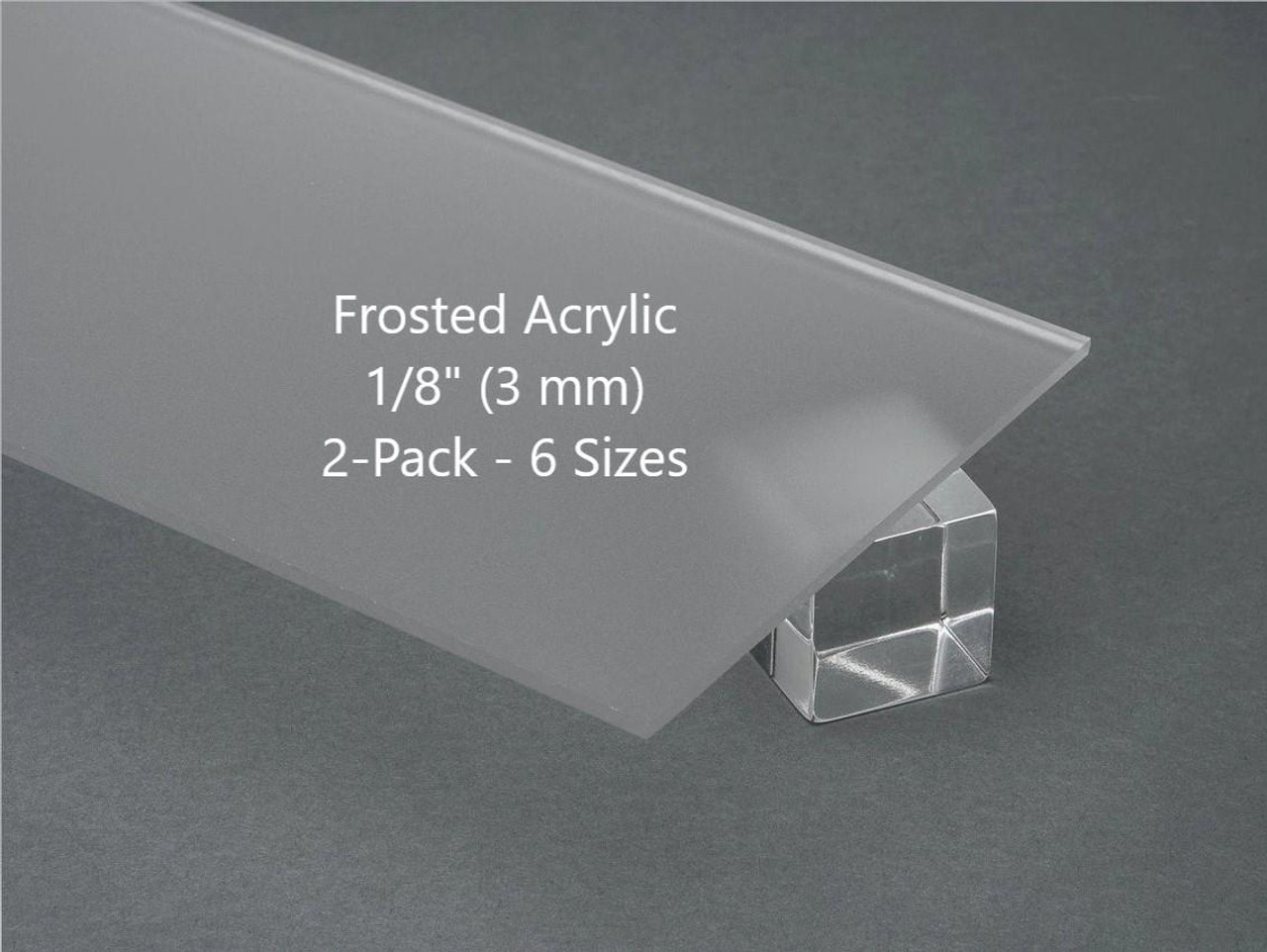 2 Pack Color Cast Acrylic Plexiglass Sheets 1/8” Thick (3mm)