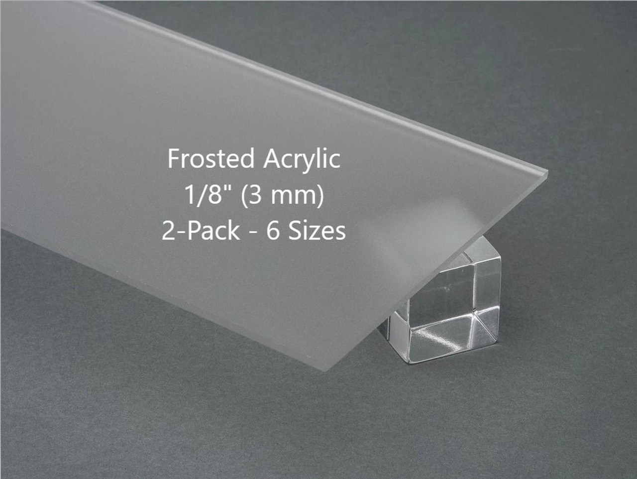 6 Pack Colored Acrylic Plexiglass Sheet 1/8(3mm) Thick for DIY Art Craft  12X12