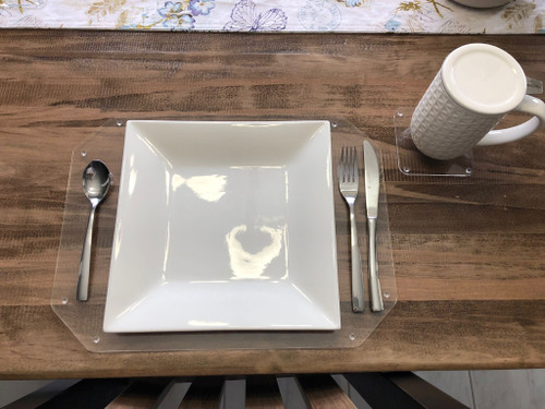 D&U Clear Acrylic Place mats and Coasters D&U Clear Acrylic Place mats and Coasters