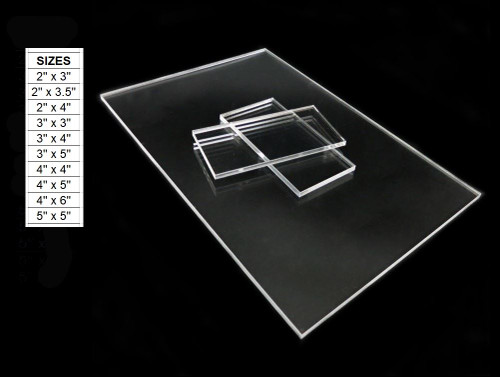100 Laser Cut Clear Acrylic Blank Shapes: Choose Size 100 Laser Cut Clear Acrylic Blank Shapes: Choose Size