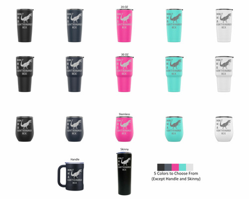 Laser Engraved Don't Be A Cuntasaurus Rex Stainless Steel Powder Coated Tumbler + Splash Proof Lid + 2 Straws*, Triple Wall Vacuum Insulated, Mug Coffee Cup Travel Camping Work Laser Engraved Don't Be A Cuntasaurus Rex Stainless Steel Powder Coated Tumbler + Splash Proof Lid + 2 Straws*, Triple Wall Vacuum Insulated, Mug Coffee Cup Travel Camping Work
