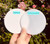 ONE Laser Cut WHITE Acrylic Blank Round Disc: 1/8 inch (3 mm) thick