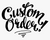 Custom Design - One Piece - Custom Silver Mirror  Acrylic Ornament