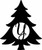 Wooden Christmas Tree Monogram