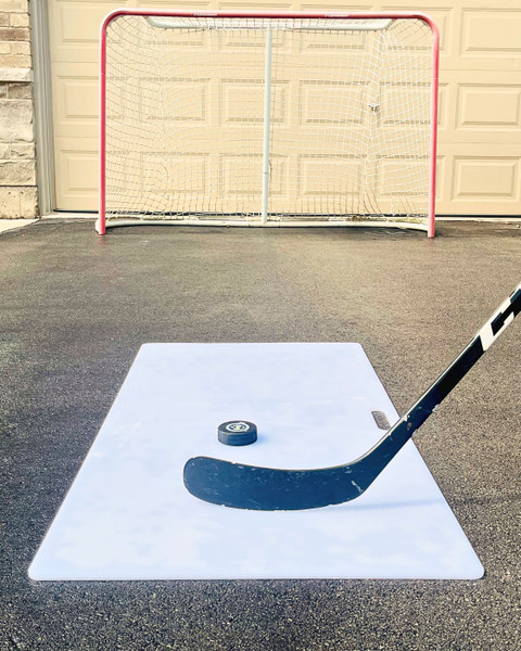 Professional Hockey Shooting Pad - Synthetic Off-Ice HDPE Mat for Real Ice Feel 24 x 48 x 1/4 Inches