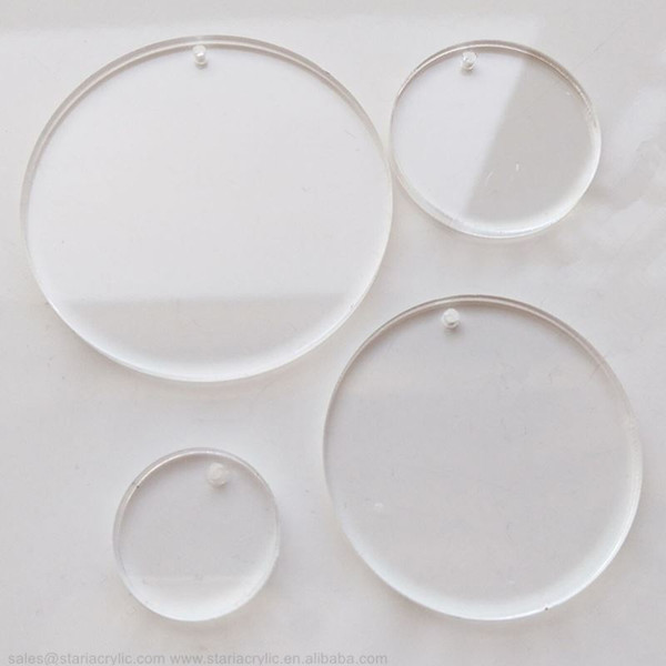 20 Laser Cut Silver Mirror Acrylic Blank Round Discs