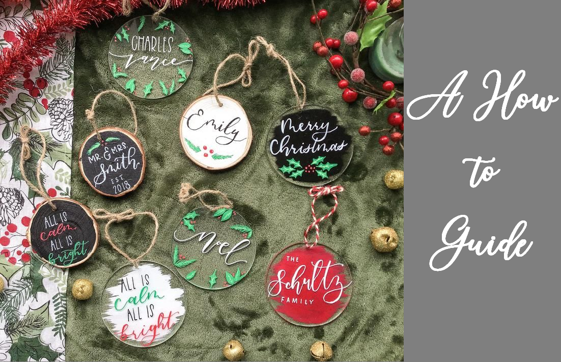 Engraved Acrylic Christmas Ornaments with Cricut