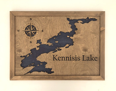 Ontario Skeleton Lake Muskoka Lakes 22 x 17 Laminated Wall Map