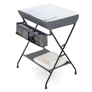 Grey Folding  Wide Nursery Diaper Baby  Changing Table Q280-ESFP3859