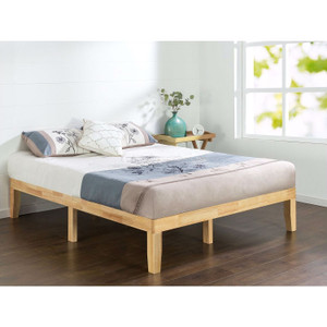 Queen size Solid Wood Platform Bed Frame in Natural Finish Q280-QNWPB198271