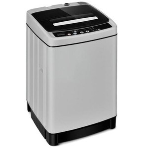 Full-Automatic Washing Machine 1.5 Cubic Feet 11 LBS Washer and Dryer-Gray - Color: Gray D681-FP10356GR