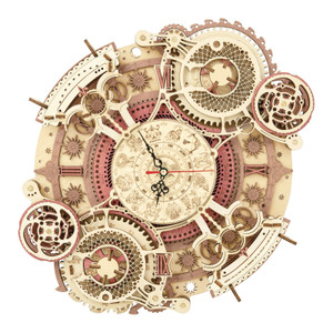 Color: A - Ruokeruotai Puzzle 3D Three-Dimensional Model Diy Handmade Clock Decompression Wooden As Q119-CJJD109862601AZ