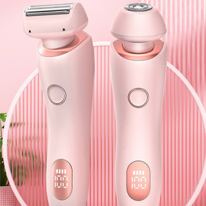 2 In 1 Hair Removal Epilator USB Rechargeable Trimmer Women Body Razor Face Leg Armpit Bikini Hand  Q119-CJGR2041126