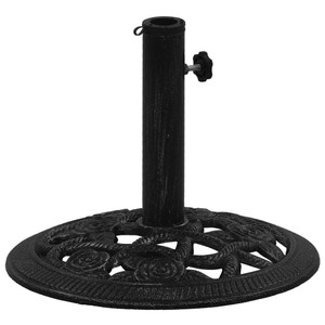 Umbrella Base Black Cast iron Medium Decorative Inlays A949-317755