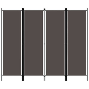 4-Panel Room Divider Anthracite 78.7"x70.9" A949-320721