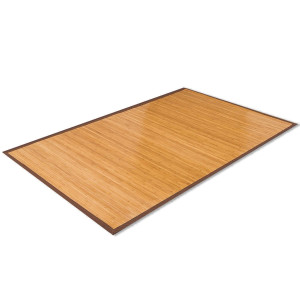 5 x 8 Feet Bamboo Floor Mat with Anti-Slip Backing for Living Room Bedroom - Color: Natural D681-HW56389