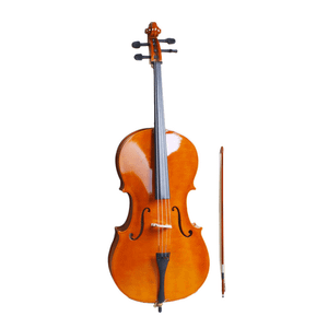 4/4 Wood Cello Bag Bow Rosin Bridge Natural  (Old code:50824597) T575-S0671348015