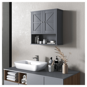 Bathroom Cabinet/Wall Cabinet-Gray T575-S0671382236