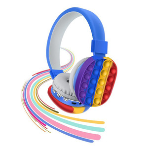 Fidget Headphones Kids Toy Headset, Wireless Bluetooth Headphone Pop Bubble On-Ear Headphone Fidget T575-S0671273343