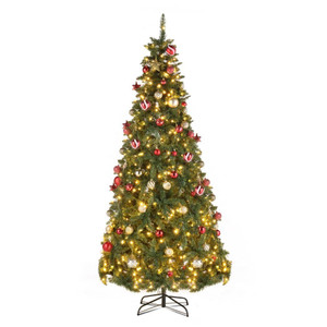 7.5ft Automatic Tree Structure PVC Material 600 Lights Warm Color 8 Modes 1200 Branches Christmas T T575-S0671347956