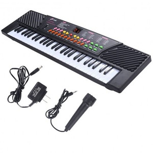 54 Keys Kids Electronic Music Piano - Color: Black D681-TY320925