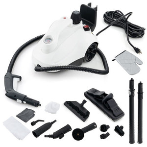 Multipurpose Steam Cleaner 1800W Portable Household Steamer with 61 oz Tank-Gray & White - Color: G D681-ES10394US-WH