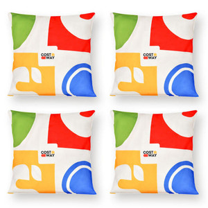 18 x 18 Inch Inches Square Throw Pillows with Removable and Washable Velvet Pillow Cases - Color: R D681-HU10534RE-4
