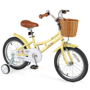 16 Inch Kids Bike Adjustable Bicycle with Reflectors and Bell for Children 4-7 Years Old-16 inches  D681-TS10153BE-16