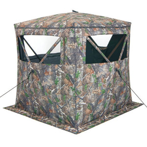 2-3 Person Hunting Blind Portable Pop Up Ground Tent with Carry Bag and Storage Pocket - Color: Mul D681-NP11241