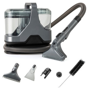 600W Upholstery Cleaner Machine with 15Kpa Powerful Suction and Versatile Attachments-Gray - Color: D681-ES10448US-GR