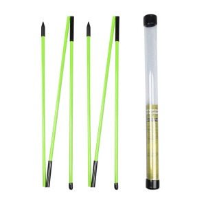 Color: light green - 6 Colors Golf Alignment Sticks Collapsible Golf Practice Rods Putter Green Tra F640-12000041699159417