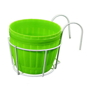 Color: Whitegreen, Size: 20cm - Potted flower wall hanging Q119-CJJZGJYL00128-Whitegreen-20cm