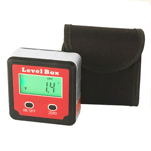Color: Red - Digital inclinometer angle measuring tool Q119-CJJZGJYL00051-Red