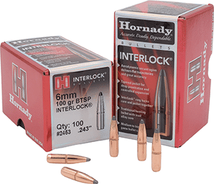 Hornady Boat Tail Spire Point Bullets 6 mm. .243 in. 100 gr. 100 pk R557-705016