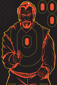 Birchwood Casey Shoot-N-C Target 12x18 in. Bad Guy Silhouette 5 pk. R557-1206755