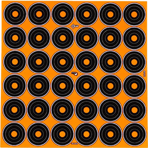 EzAim Splash 1 in. Bullseye Adhesive Targets 6x6 in. 12 pk. R557-1205872