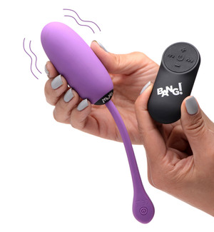 Remote Control 28X Silicone Plush Egg - Purple D496-AG590-Purple