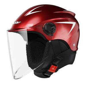 Motorcycle Open Face Helmet Quick Release Buckle Ventilated Helmet With Detachable Scarf For Men Wo K484-FQZAP_K2TV6DWI