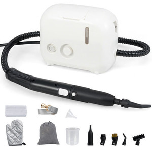 1500W Portable Steam Cleaner with 34 oz Water Tank-White B593-ES10395US