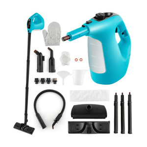 1400W Handheld Steam Cleaner with 14-Piece Accessory Kit and Child Lock-Blue - Color: Blue D681-ES10287US-BL
