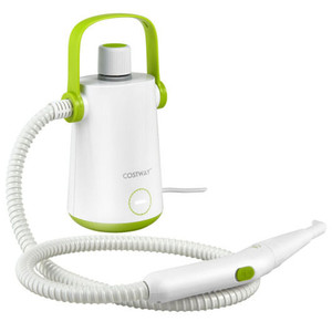 1000W Multifunction Portable Hand-held Steam Cleaner with 10 Accessories-Green - Color: Green D681-ES10095US-LS