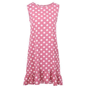 Color: Pink, Size: M - Ruffled sleeveless strapless skirt Q119-CJNSSYLY02156-Pink-M