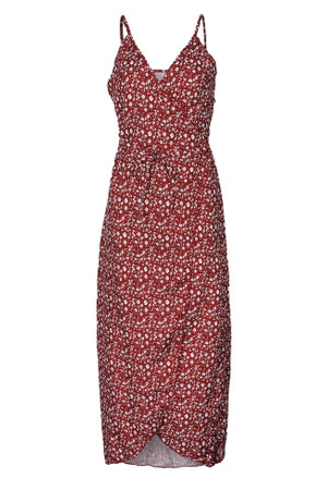 Color: gules, Size: M - Sling deep V-neck dress Q119-CJNSSYLY02073-gules-M