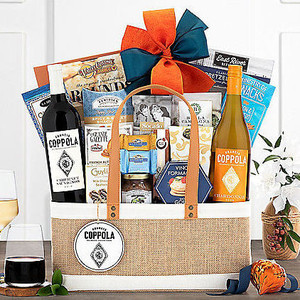 Francis Ford Coppola Duet: Gourmet Wine Gift Basket Z954-WC-710